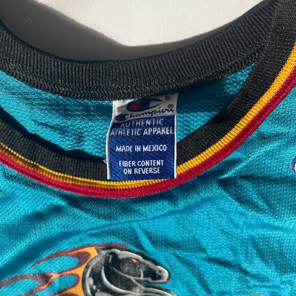 Detroit Pistons Jersey Youth XL Teal #33 Hill - Picture 3 of 3